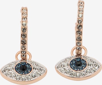 auksinė Swarovski Auskarai: priekis