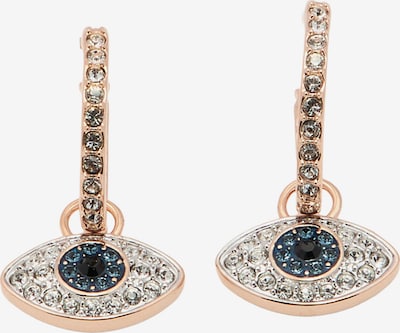 Swarovski Naušnice u cijan plava / zlatna / prozirna, Pregled proizvoda