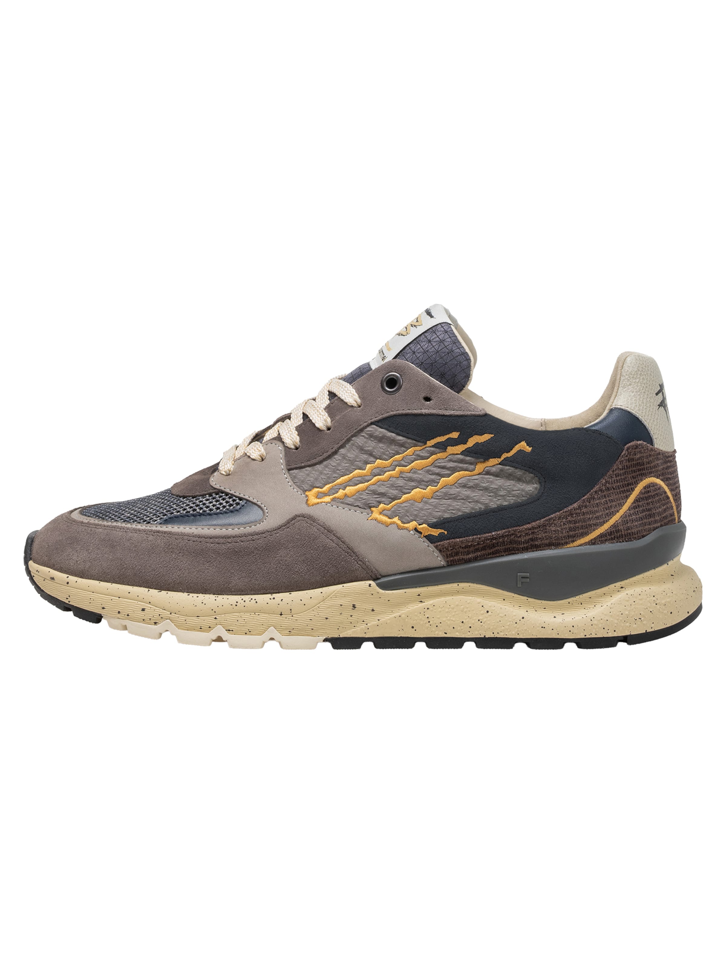 Sneaker bassa 'De Treener 06' di Floris van Bommel in grigio: frontale