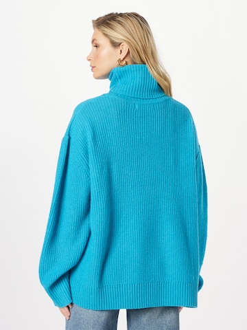 Oval Square Oversized Sweater 'Giant' in Blue
