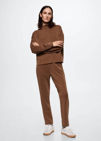 MANGO Tapered Hose 'Neo' in Braun