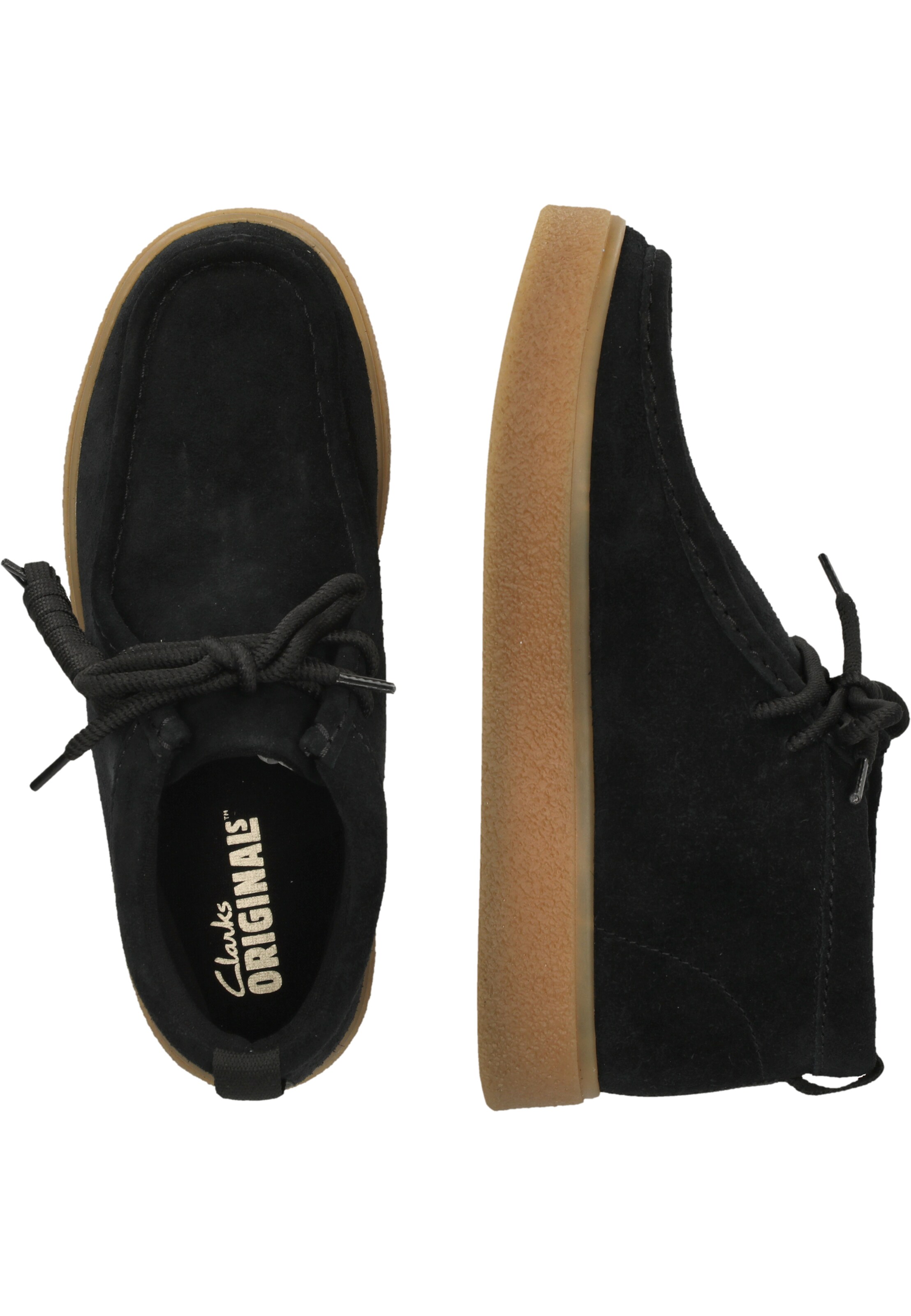 CLARKS Veterschoen 'Boxbee Walla' in Zwart