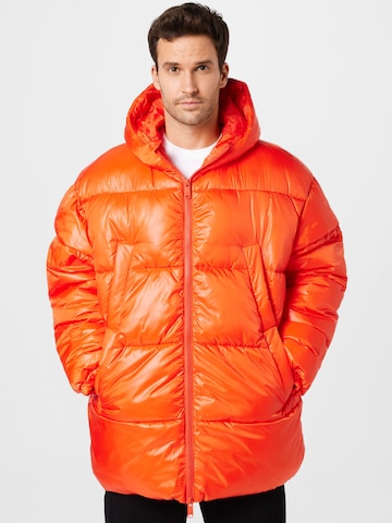 WEEKDAY Winter Jacket 'Ruben' in Orange: front