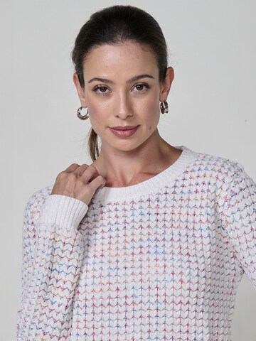 Pullover 'Chenille' di KOROSHI in bianco