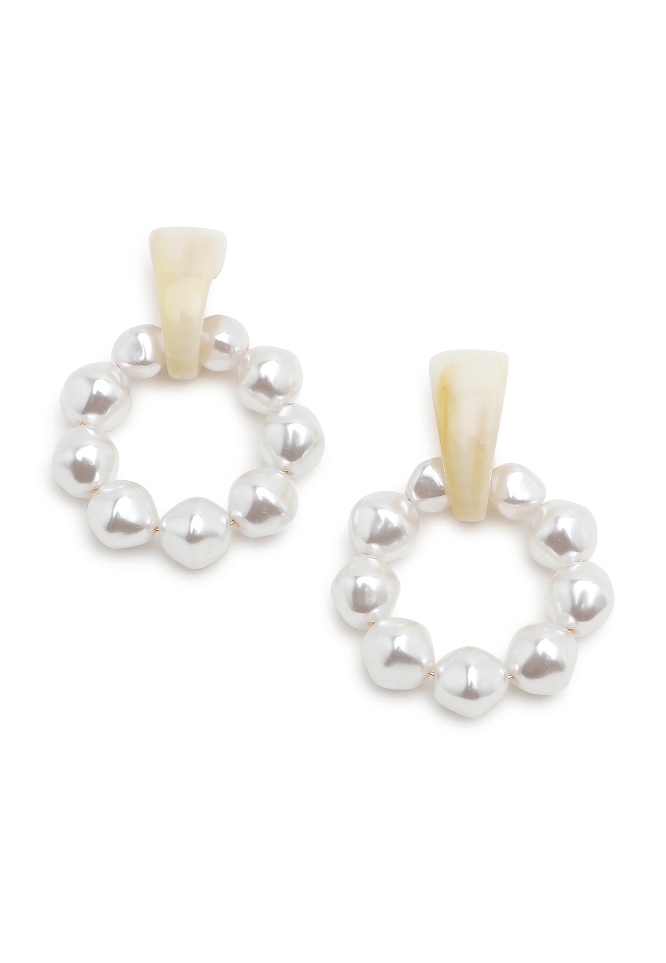 SOHI Серьги ' Abigil ' в Белый: спереди