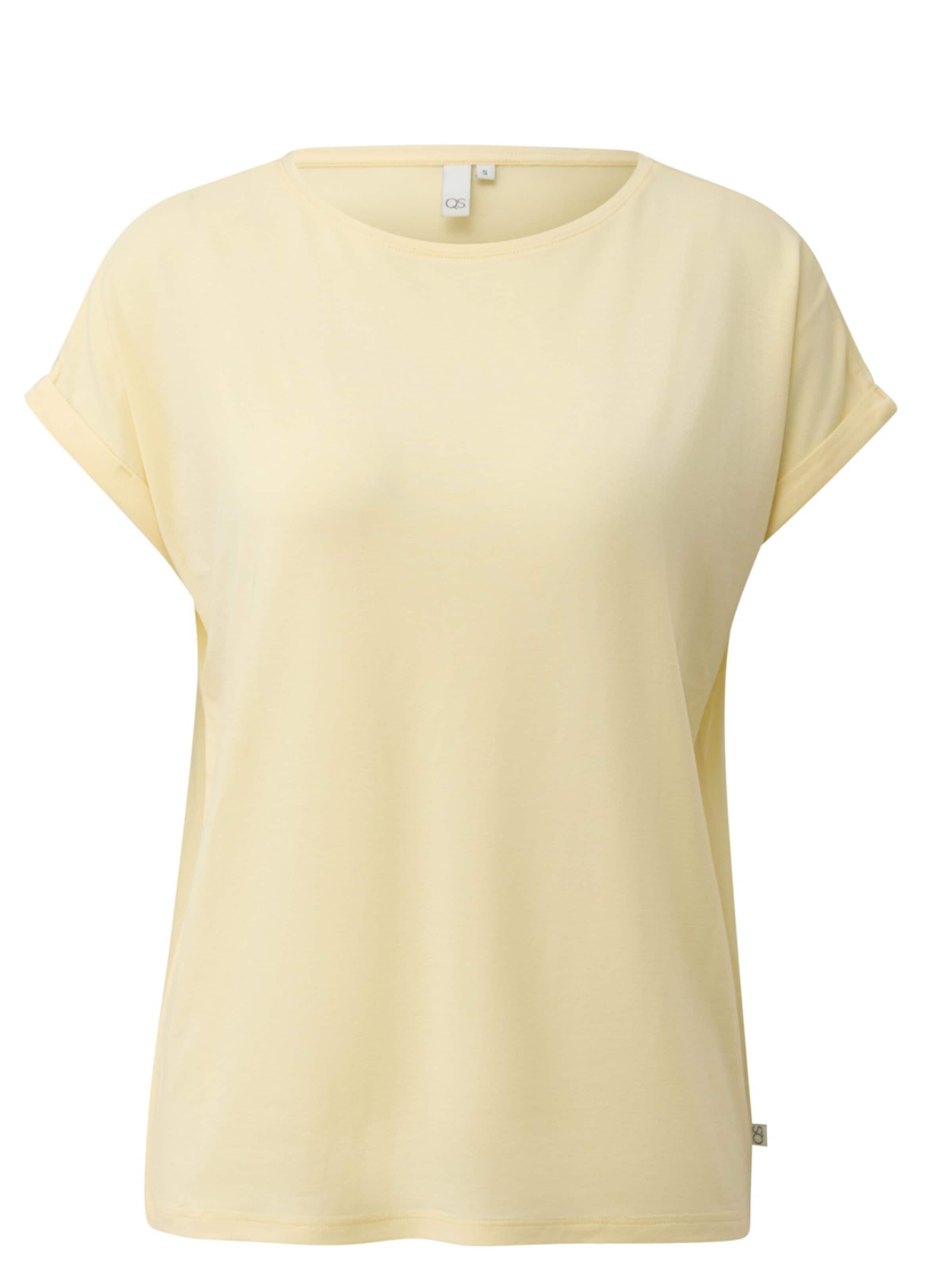 QS T-shirt 'Q/S designed by - Dames t-shirt' en XL en jaune, Vue avec produit