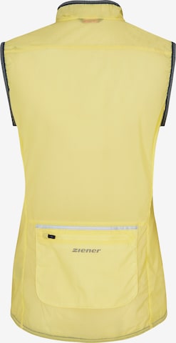 ZIENER Sports Vest 'NAWINA' in Yellow