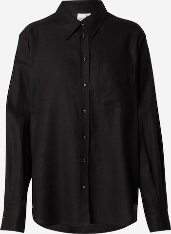 Y.A.S Blouse 'FLAXY' in Black: front