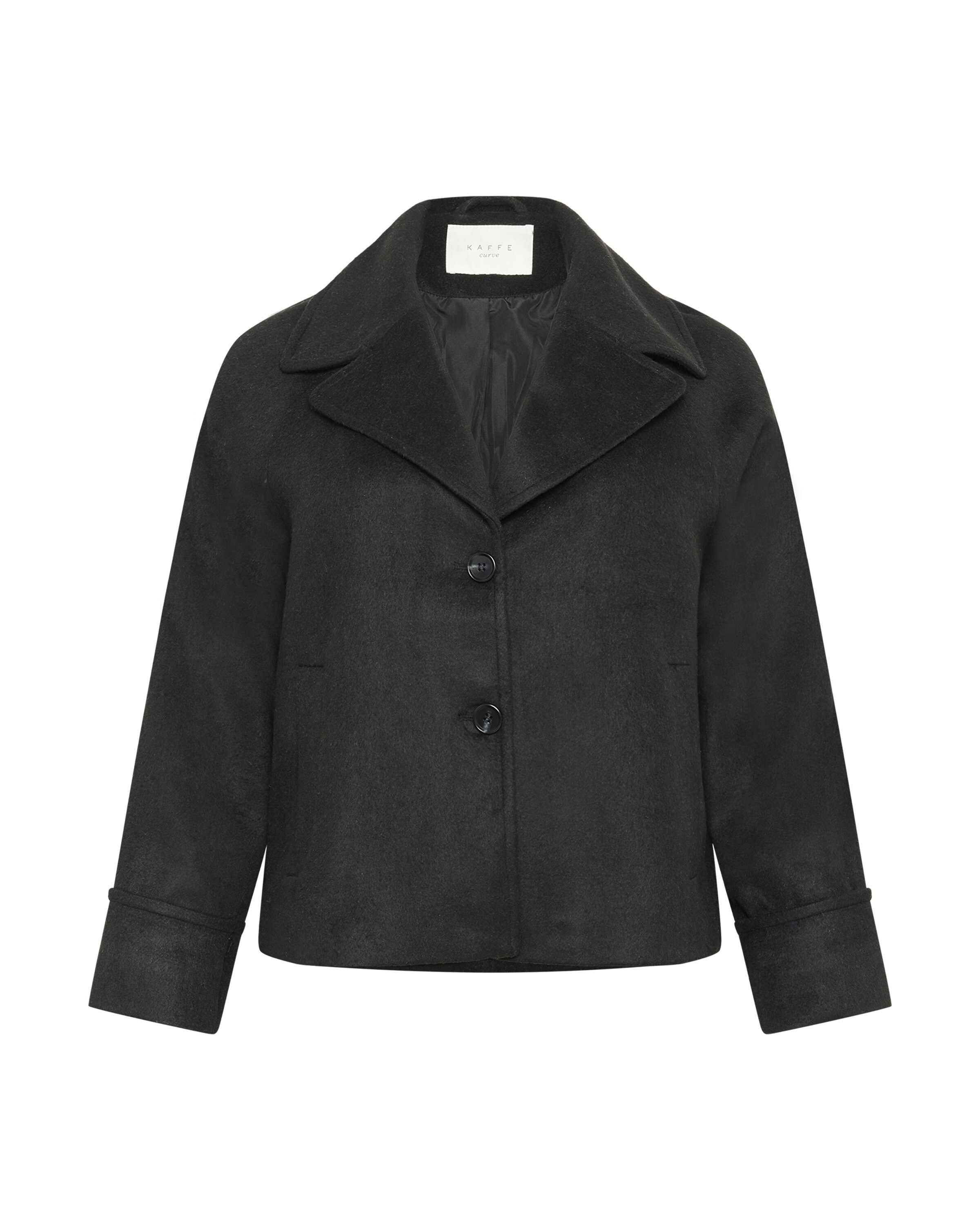 KAFFE CURVE Veste mi-saison 'Julian' en noir, Vue avec produit