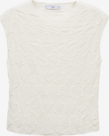MANGO Top in White: front