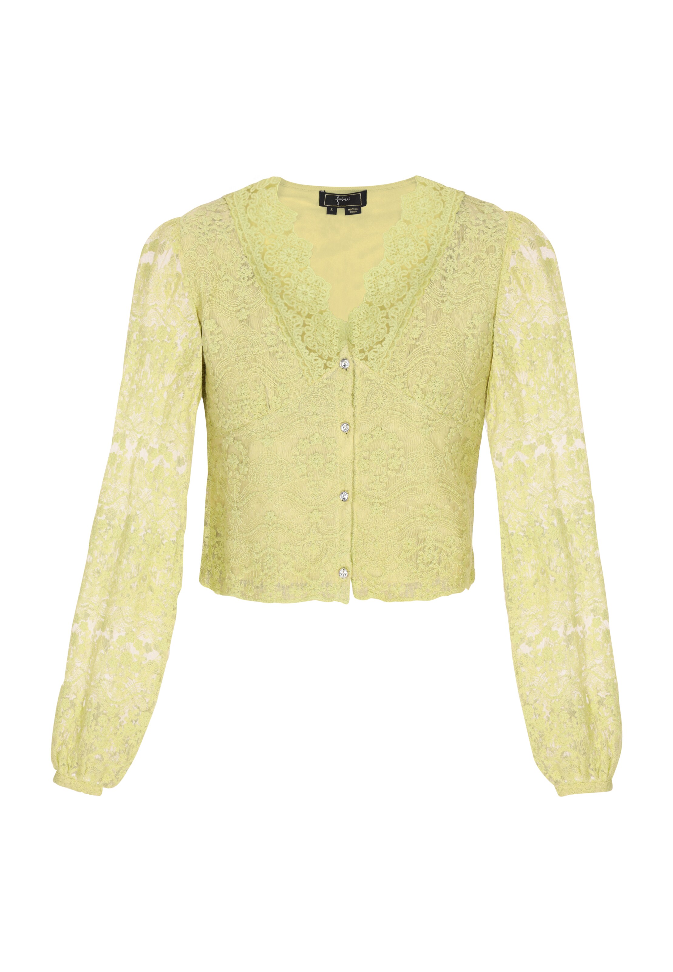 faina Bluse 'Fashion Look' in Grün: Vorderseite
