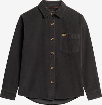 Chemisier Superdry en noir : devant