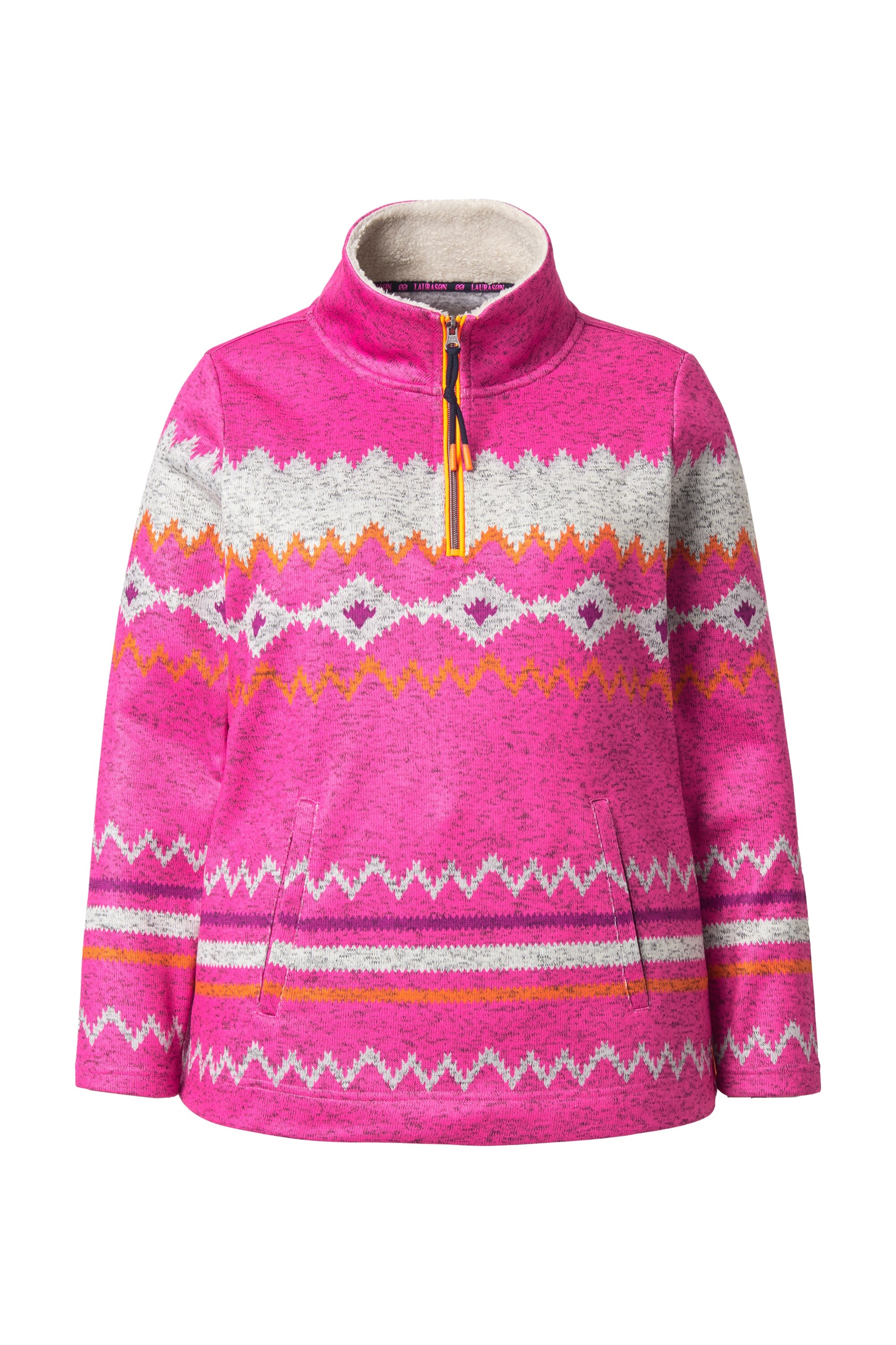 LAURASØN Sweatshirt in Pink: front