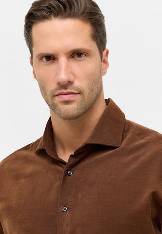 ETERNA Regular fit Business shirt in Brown