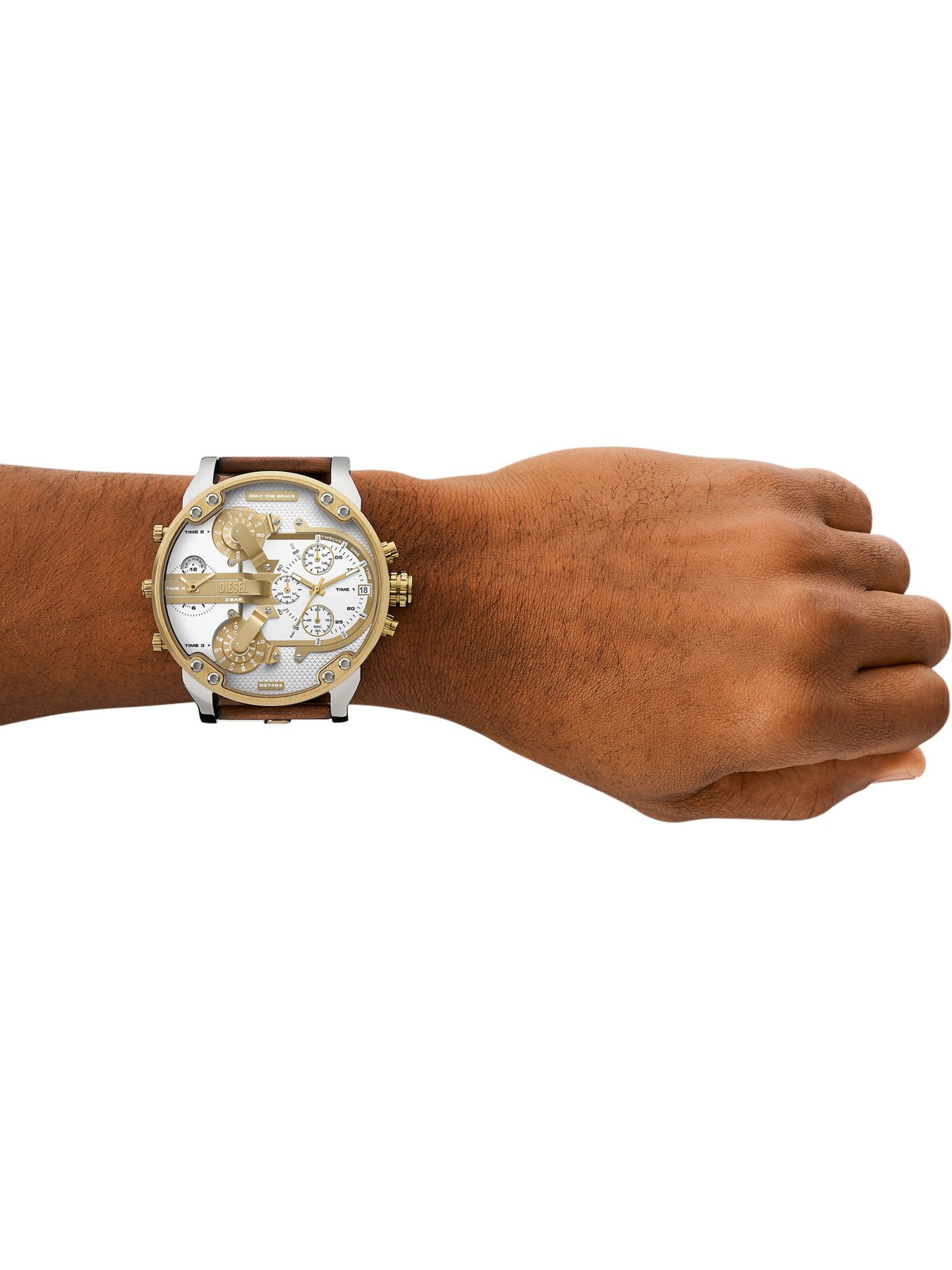 DIESEL Analog Watch in White: front
