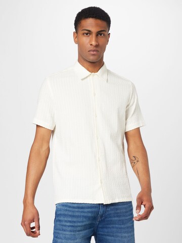 Samsøe Samsøe Regular fit Overhemd 'AVAN' in Wit: voorkant