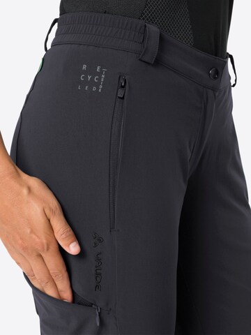 VAUDE Regular Workout Pants ' Yaras ' in Black