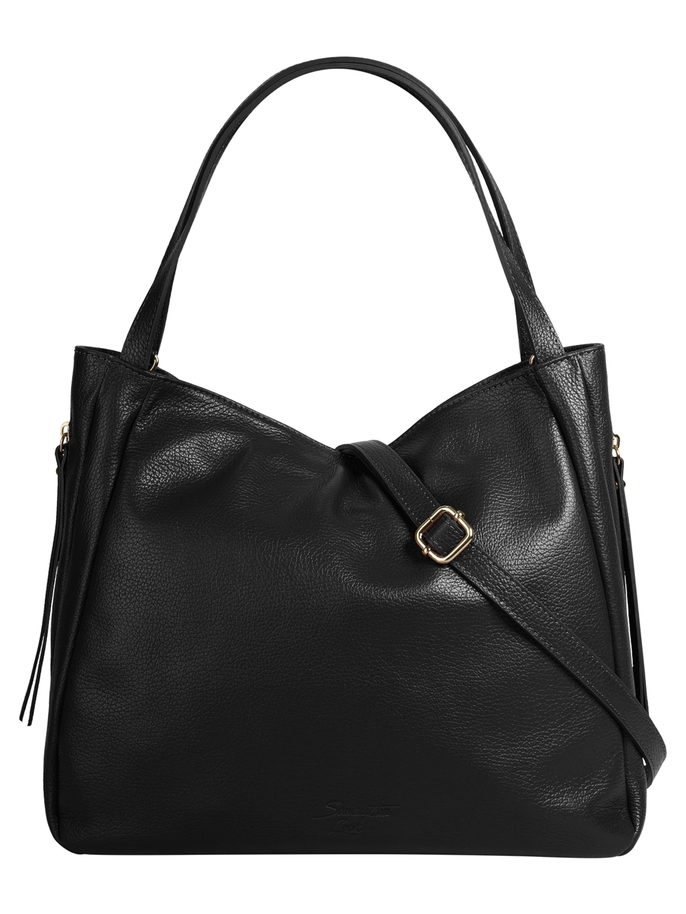 Samantha Look Crossbody Bag in Black: front