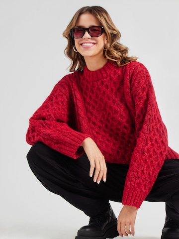 Monki Oversized sweater 'Tate' in Red: front
