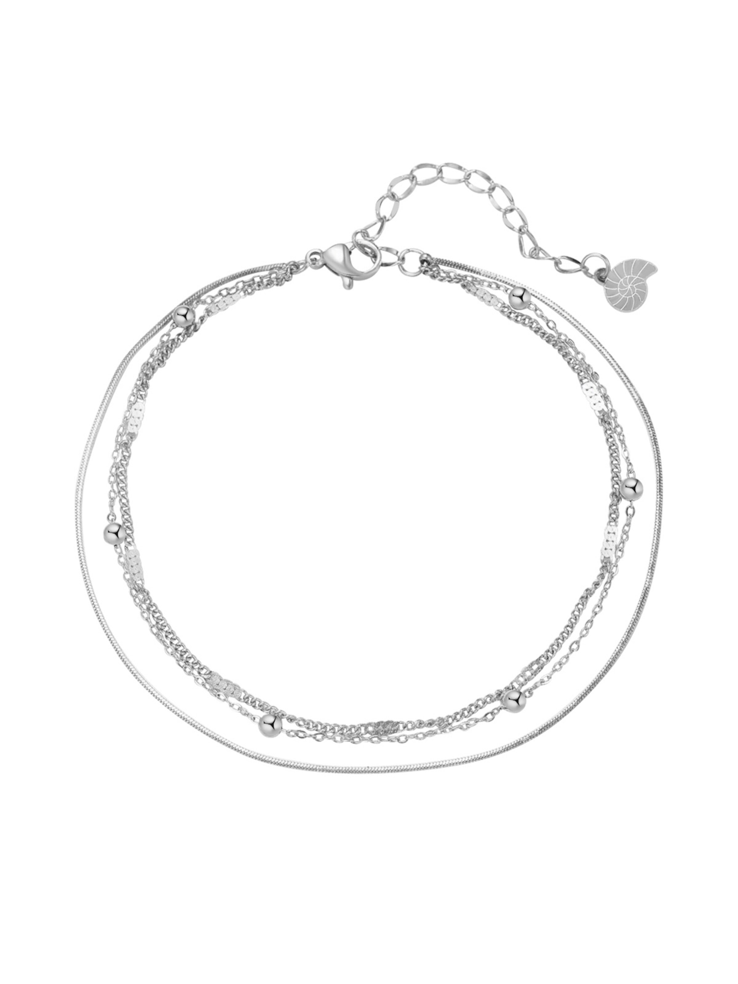 Gioiello per i piedi 'Classic Trio' di Hey Happiness in argento