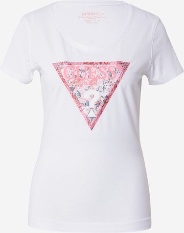 Pink and white guess shirt online