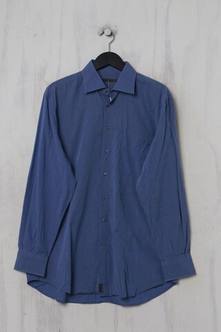 STRELLSON Button Up Shirt in L in Blue: front