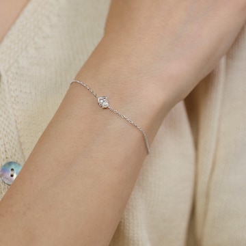 AMOR Bracelet in Silver: front