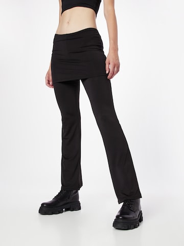 WEEKDAY Regular Pants 'Bella' in Black: front