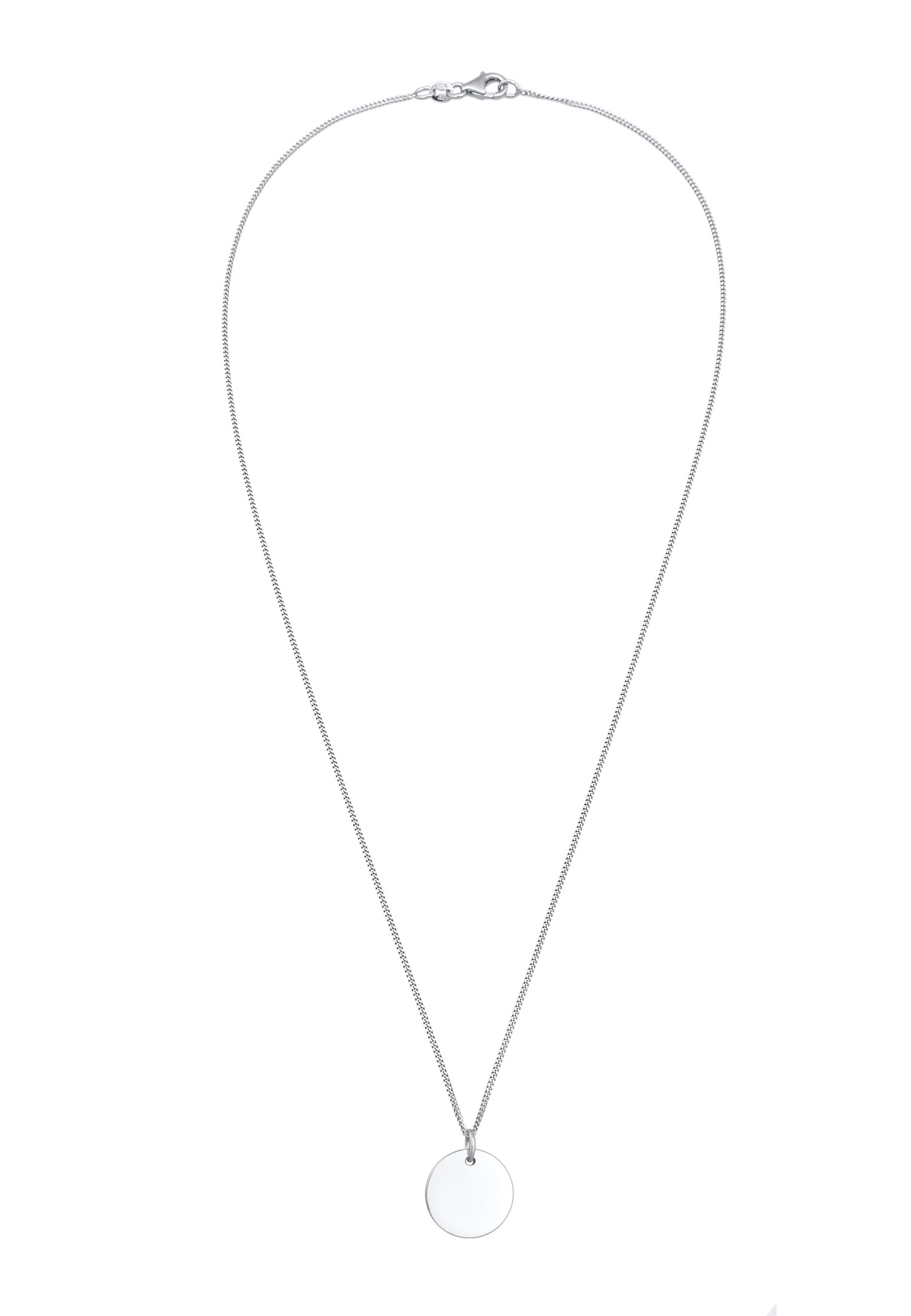 Chaîne 'Geo, Plättchen' ELLI en argent : devant