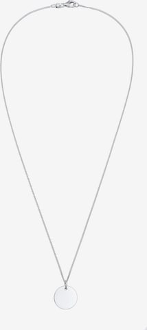 ELLI Necklace 'Geo, Plättchen' in Silver: front