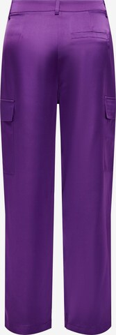 ONLY - Loosefit Calças cargo 'PILAR' em roxo