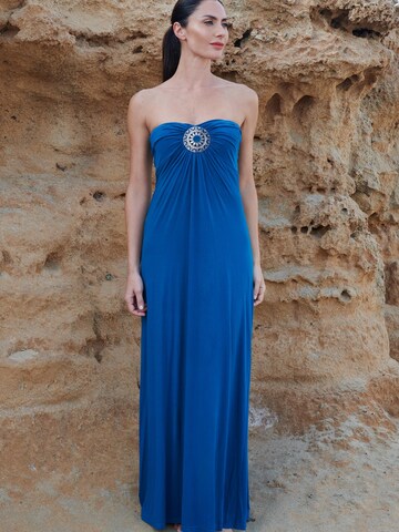 Chic by Lirette Dress 'Strapless dress Natural' in Blue: front