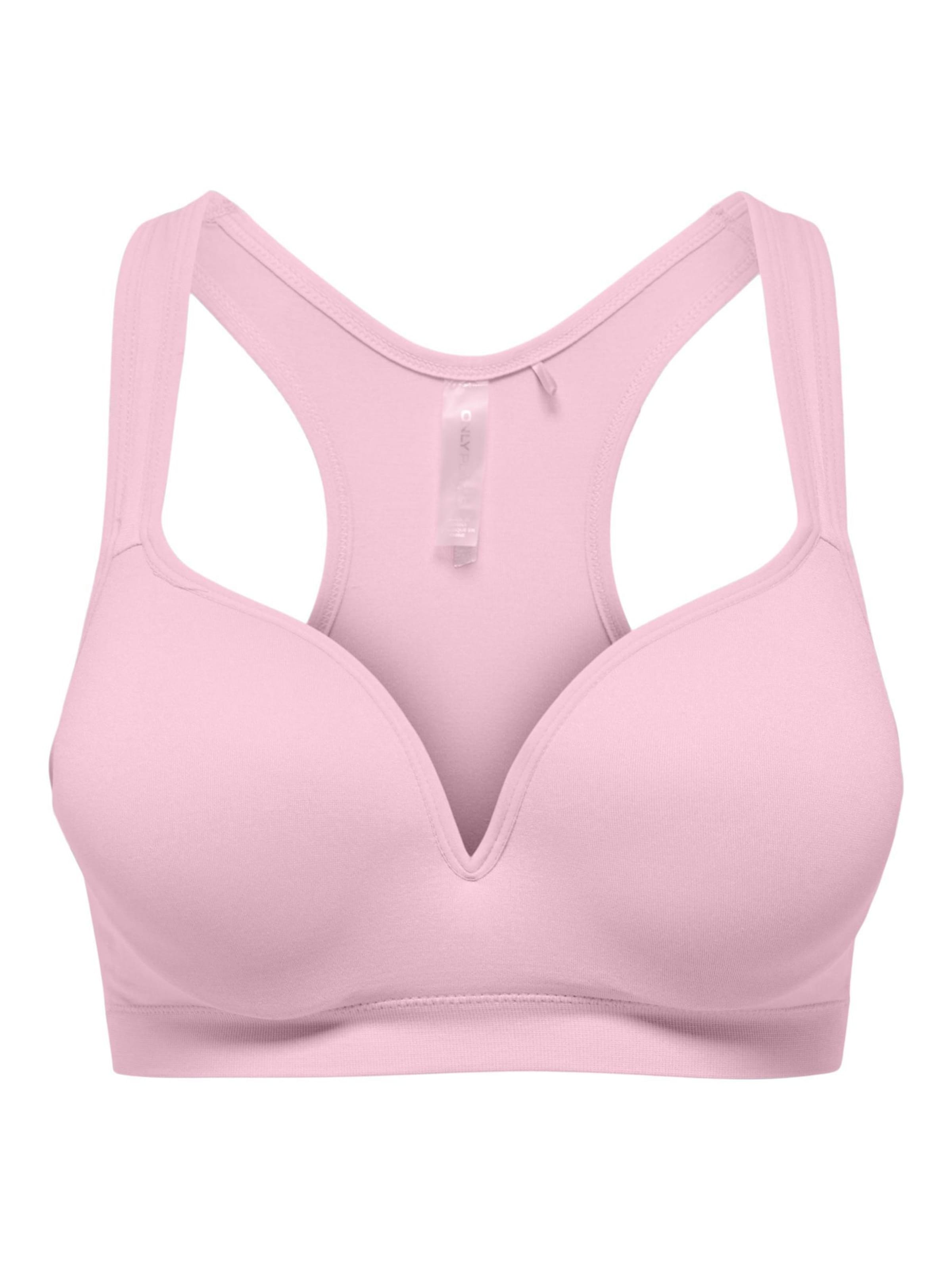 Sutien sport 'ONPMARTINE-2' de la ONLY PLAY pe roz: față