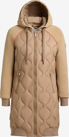 Manteau mi-saison 'Nora' khujo en beige : devant