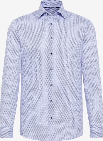 ETERNA Slim fit Button Up Shirt in Blue: front