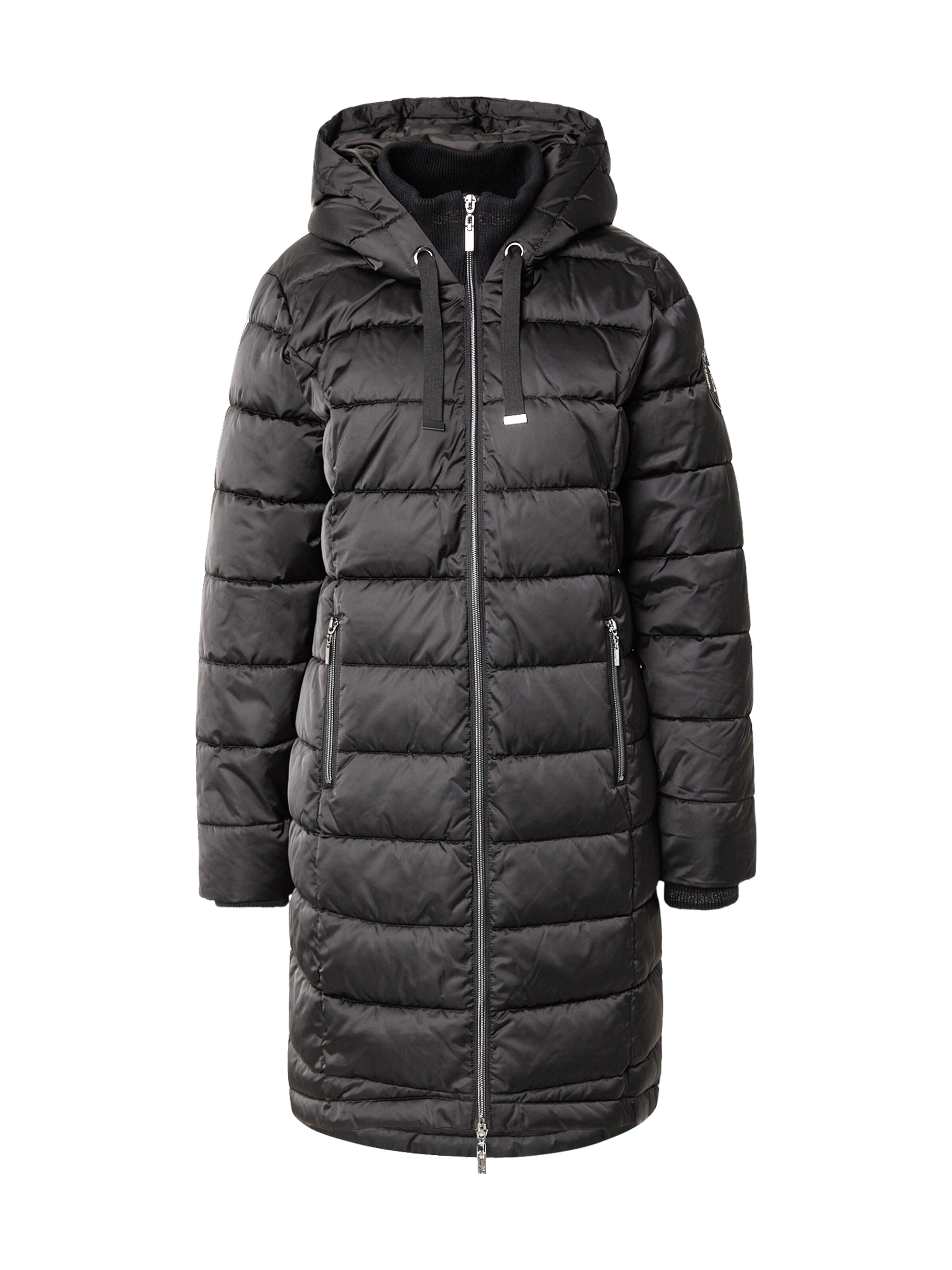 Manteau d’hiver monari en noir : devant