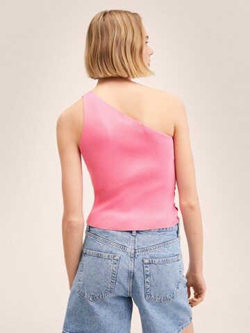 Top in maglia 'TOBOGAN' di MANGO in rosa