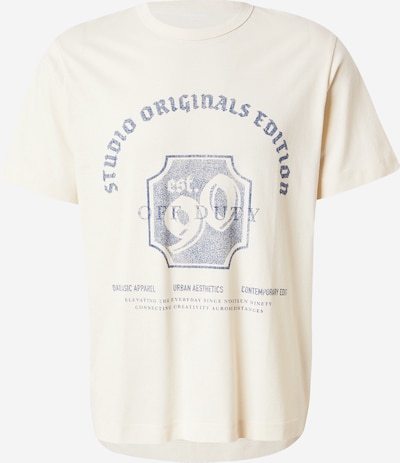 JACK & JONES T-Shirt 'JORMEADOWS' en bleu foncé / blanc cassé, Vue avec produit