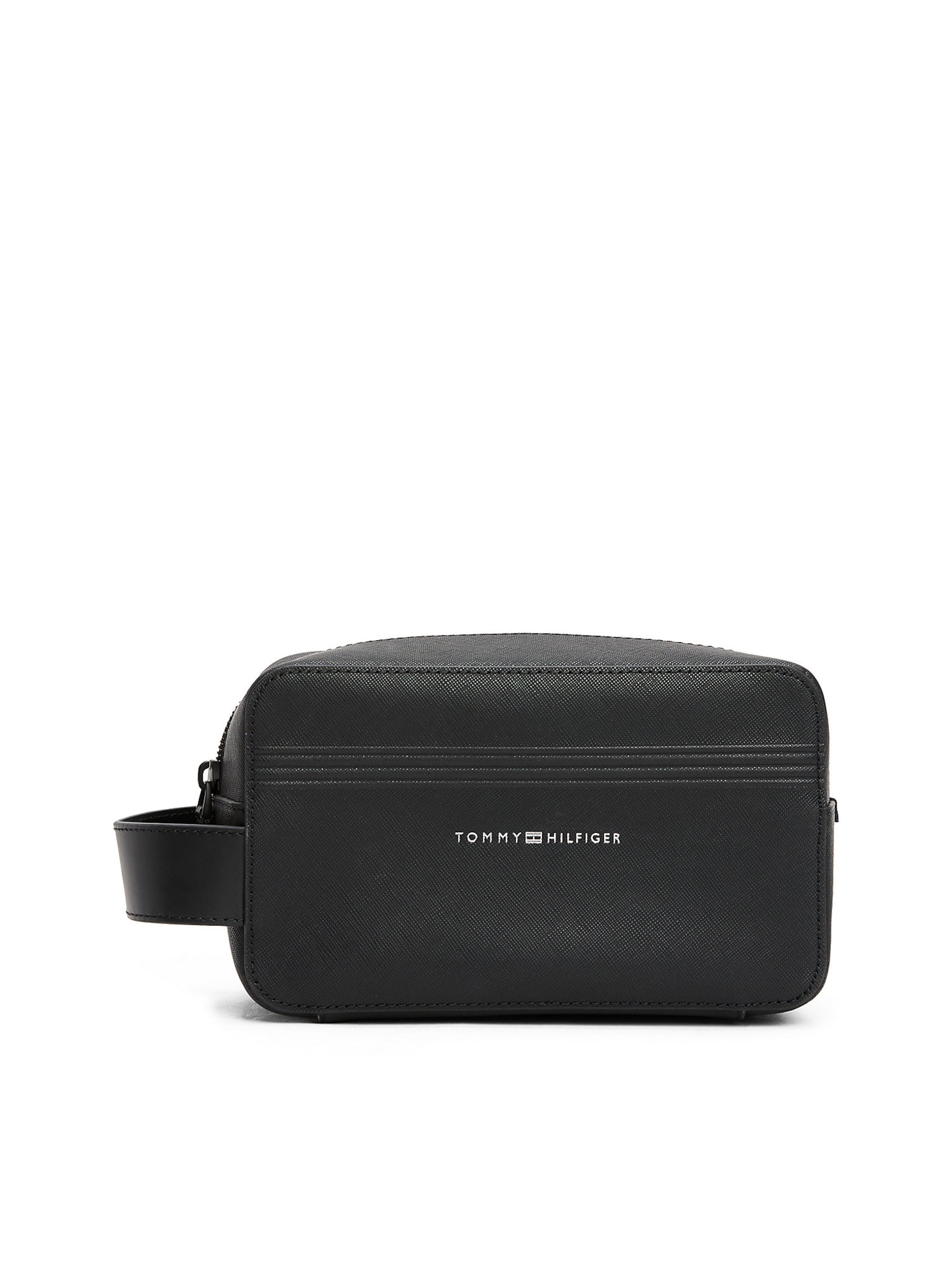 TOMMY HILFIGER Toiletry Bag in Black: front