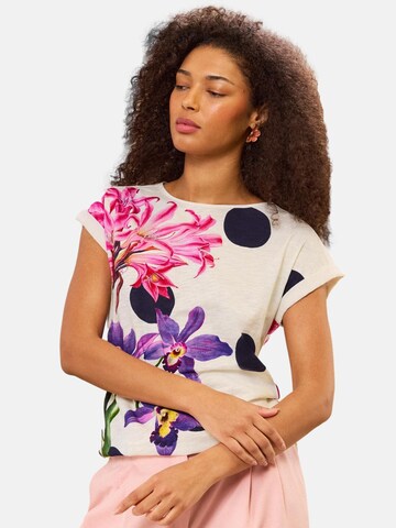 love & roses Shirt in Beige: voorkant