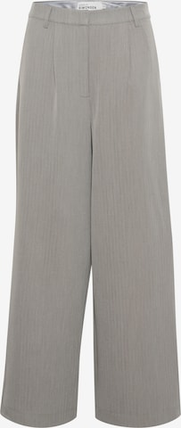 KAREN BY SIMONSEN Normální Kalhoty se sklady v pase 'LavinaKB' – šedá: přední strana