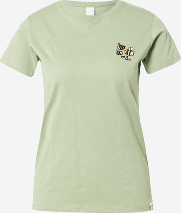 Iriedaily - Camiseta 'Let it Bee' en verde: frente