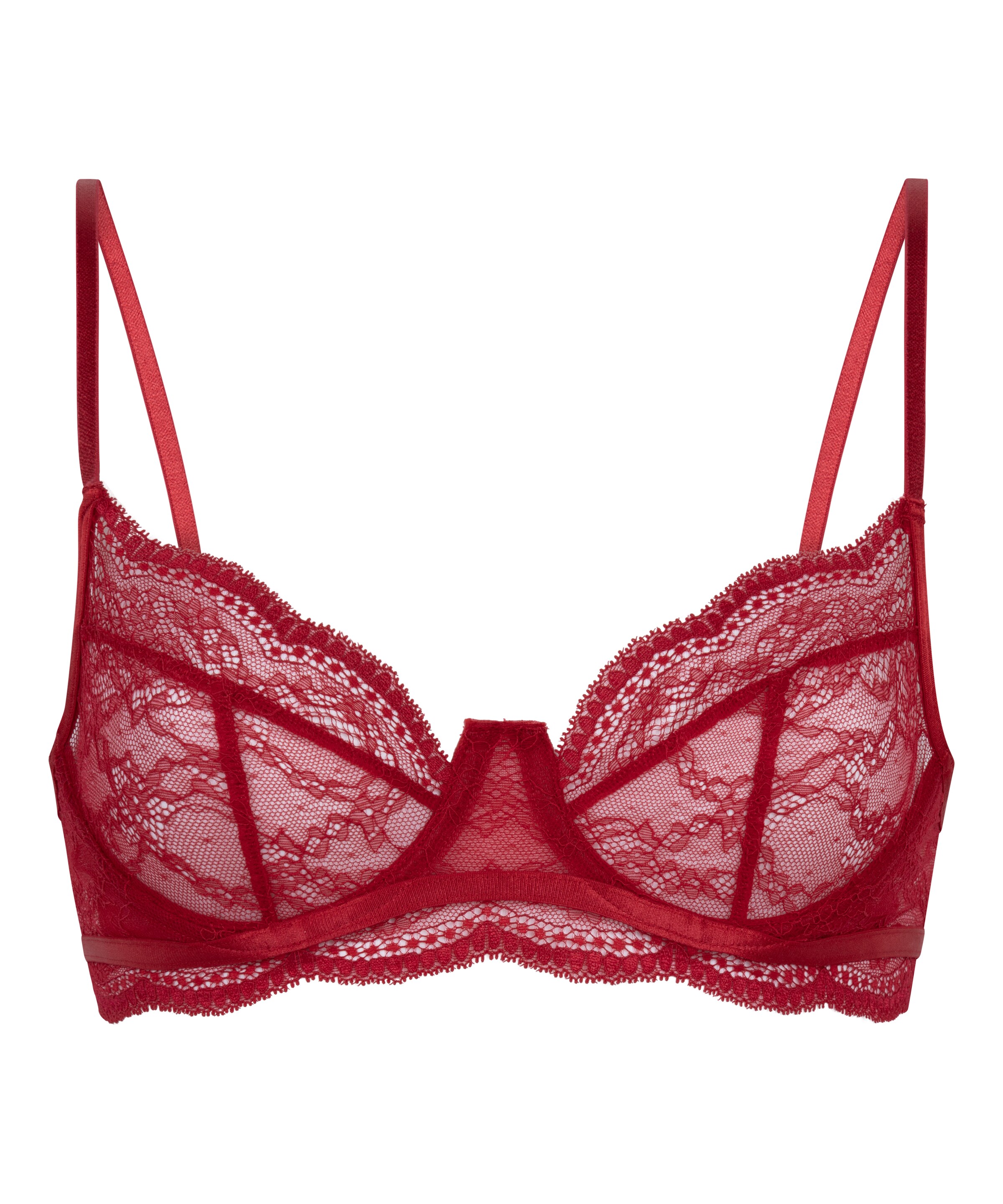 Hunkemöller Klassisch BH 'Isabelle' in Rot: Vorderseite