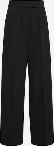 b.young Wide leg Broek in Zwart: voorkant