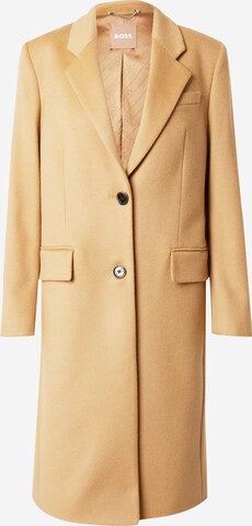 BOSS Between-seasons coat 'Catara' in Beige: front