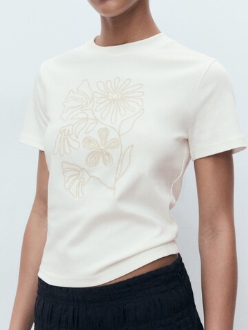 Tricou 'CORSICA' de la MANGO pe alb