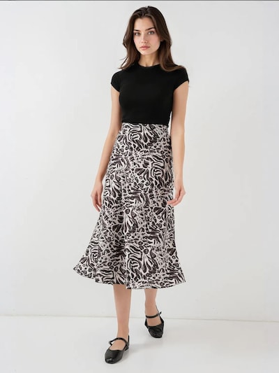 Gonna Bigdart di colore beige / grigio scuro / nero, Visualizzazione prodotti