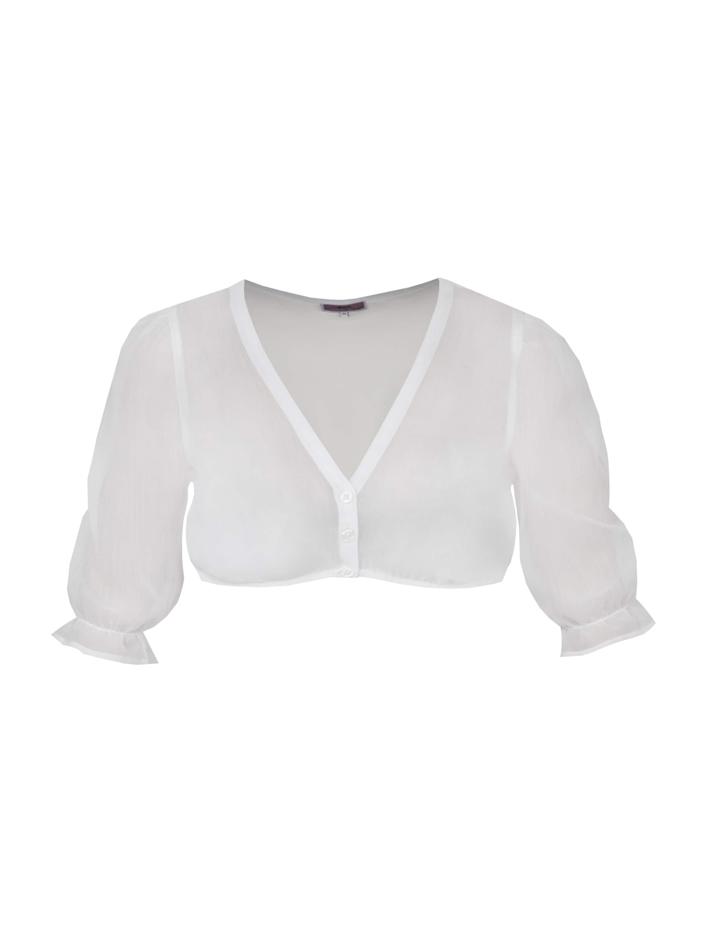 MARJO - Blusa tradicional 'Schierling' em branco: frente