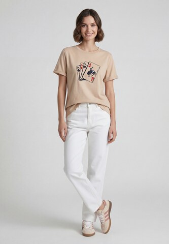 T-shirt usha BLUE LABEL en orange