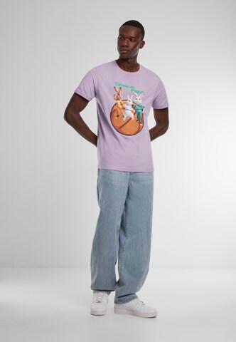 T-Shirt 'Space Fam' Mister Tee en violet